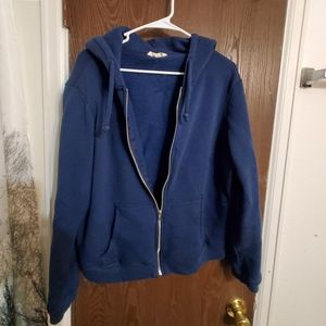78 & Sunny navy blue zip up sweatshirt